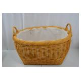 Set of 4 Wicker Storage Baskets with Fabric Liners Set of 4 Wicker Storage Baskets with Fabric Liners