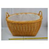 Set of 4 Wicker Storage Baskets with Fabric Liners Set of 4 Wicker Storage Baskets with Fabric Liners