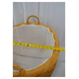 Set of 4 Wicker Storage Baskets with Fabric Liners Set of 4 Wicker Storage Baskets with Fabric Liners