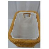 Set of 4 Wicker Storage Baskets with Fabric Liners Set of 4 Wicker Storage Baskets with Fabric Liners