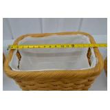 Set of 4 Wicker Storage Baskets with Fabric Liners Set of 4 Wicker Storage Baskets with Fabric Liners