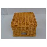 Set of 4 Wicker Storage Baskets with Fabric Liners Set of 4 Wicker Storage Baskets with Fabric Liners