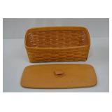 Longaberger Handwoven Basket Collection with Liners and Wood Lid Longaberger Handwoven Basket Collection with Liners and Wood Lid