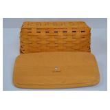 Longaberger Handwoven Basket Collection with Liners and Wood Lid Longaberger Handwoven Basket Collection with Liners and Wood Lid