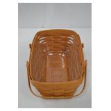 Longaberger Handwoven Basket Collection with Liners and Wood Lid Longaberger Handwoven Basket Collection with Liners and Wood Lid