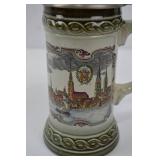 Vintage Staffel West Germany Stoneware Beer Stein with Pewter Lid Vintage Staffel West Germany Stoneware Beer Stein with Pewter Lid
