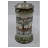 Vintage Staffel West Germany Stoneware Beer Stein with Pewter Lid Vintage Staffel West Germany Stoneware Beer Stein with Pewter Lid
