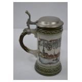 Vintage Staffel West Germany Stoneware Beer Stein with Pewter Lid Vintage Staffel West Germany Stoneware Beer Stein with Pewter Lid