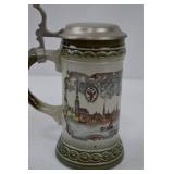 Vintage Staffel West Germany Stoneware Beer Stein with Pewter Lid Vintage Staffel West Germany Stoneware Beer Stein with Pewter Lid