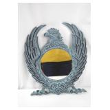 Distressed Blue Eagle Wall Mirror, 18x21 Inch Home Decor Accent Distressed Blue Eagle Wall Mirror, 18x21 Inch Home Decor Accent