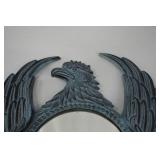 Distressed Blue Eagle Wall Mirror, 18x21 Inch Home Decor Accent Distressed Blue Eagle Wall Mirror, 18x21 Inch Home Decor Accent