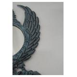 Distressed Blue Eagle Wall Mirror, 18x21 Inch Home Decor Accent Distressed Blue Eagle Wall Mirror, 18x21 Inch Home Decor Accent