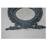 Distressed Blue Eagle Wall Mirror, 18x21 Inch Home Decor Accent Distressed Blue Eagle Wall Mirror, 18x21 Inch Home Decor Accent