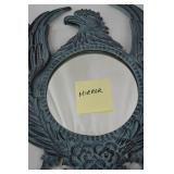Distressed Blue Eagle Wall Mirror, 18x21 Inch Home Decor Accent Distressed Blue Eagle Wall Mirror, 18x21 Inch Home Decor Accent