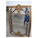 Pair of Paragon Black Gold Renaissance Wall Mirrors Pair of Paragon Black Gold Renaissance Wall Mirrors