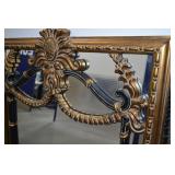 Pair of Paragon Black Gold Renaissance Wall Mirrors Pair of Paragon Black Gold Renaissance Wall Mirrors