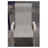 Outdoor Patio Set with Square Glass Table and 4 Sling Chairs Outdoor Patio Set with Square Glass Table and 4 Sling Chairs