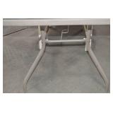 Outdoor Patio Set with Square Glass Table and 4 Sling Chairs Outdoor Patio Set with Square Glass Table and 4 Sling Chairs