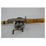 2 Vintage Casting Rods with Reels - Heddon Pal #6756 and Unbranded 2 Vintage Casting Rods with Reels - Heddon Pal #6756 and Unbranded