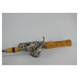 2 Vintage Casting Rods with Reels - Heddon Pal #6756 and Unbranded 2 Vintage Casting Rods with Reels - Heddon Pal #6756 and Unbranded