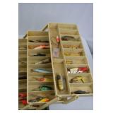 Plano Tackle Box Loaded with Fishing Lures, Bobbers, and Accessories Plano Tackle Box Loaded with Fishing Lures, Bobbers, and Accessories