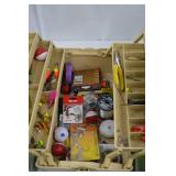Plano Tackle Box Loaded with Fishing Lures, Bobbers, and Accessories Plano Tackle Box Loaded with Fishing Lures, Bobbers, and Accessories