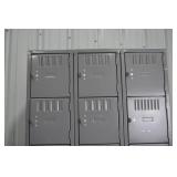 3-Column Steel Locker Unit, 78"H x 36"W x 18"D, 15 Compartments 3-Column Steel Locker Unit, 78"H x 36"W x 18"D, 15 Compartments