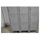 3-Column Steel Locker Unit, 78"H x 36"W x 18"D, 15 Compartments 3-Column Steel Locker Unit, 78"H x 36"W x 18"D, 15 Compartments