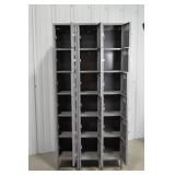 3-Column Steel Locker Unit, 78"H x 36"W x 18"D, 15 Compartments 3-Column Steel Locker Unit, 78"H x 36"W x 18"D, 15 Compartments