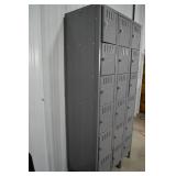 3-Column Steel Locker Unit, 78"H x 36"W x 18"D, 15 Compartments 3-Column Steel Locker Unit, 78"H x 36"W x 18"D, 15 Compartments