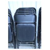 Lot of 15 Black Padded Folding Chairs Lot of 15 Black Padded Folding Chairs