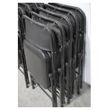 Lot of 15 Black Padded Folding Chairs Lot of 15 Black Padded Folding Chairs