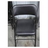 Lot of 15 Black Padded Folding Chairs Lot of 15 Black Padded Folding Chairs