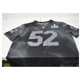 Nike NFL Super Bowl LII Jersey XL On Field Dri-Fit Black Nike NFL Super Bowl LII Jersey XL On Field Dri-Fit Black