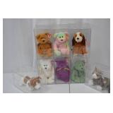 TY Beanie Babies Collector Set in Display Cases - 8 Plush Toys TY Beanie Babies Collector Set in Display Cases - 8 Plush Toys
