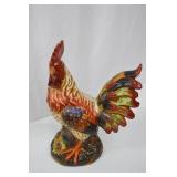 Vintage Hand-Painted Ceramic Rooster Statue 14 in Tall Vintage Hand-Painted Ceramic Rooster Statue 14 in Tall