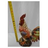 Vintage Hand-Painted Ceramic Rooster Statue 14 in Tall Vintage Hand-Painted Ceramic Rooster Statue 14 in Tall
