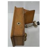 Early 20th Century Kellogg Oak Wall Telephone Early 20th Century Kellogg Oak Wall Telephone