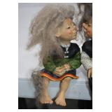 Vintage Troll Figurine Lot - Set of 5 Whimsical Collectibles Vintage Troll Figurine Lot - Set of 5 Whimsical Collectibles