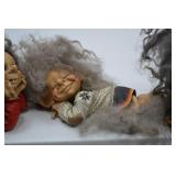 Vintage Troll Figurine Lot - Set of 5 Whimsical Collectibles Vintage Troll Figurine Lot - Set of 5 Whimsical Collectibles