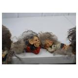 Vintage Troll Figurine Lot - Set of 5 Whimsical Collectibles Vintage Troll Figurine Lot - Set of 5 Whimsical Collectibles
