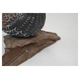 Hand-Painted Carved Bird on Rustic Wood Base, 11x7 in. Hand-Painted Carved Bird on Rustic Wood Base, 11x7 in.