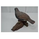 Hand-Painted Carved Bird on Rustic Wood Base, 11x7 in. Hand-Painted Carved Bird on Rustic Wood Base, 11x7 in.