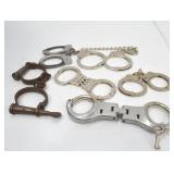 Antique and Vintage Handcuff Collection with Keys Antique and Vintage Handcuff Collection with Keys