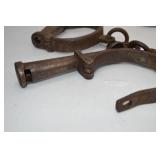 Antique and Vintage Handcuff Collection with Keys Antique and Vintage Handcuff Collection with Keys