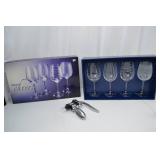 Mikasa Cheers Wine Glass Set with Corkscrew Mikasa Cheers Wine Glass Set with Corkscrew
