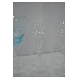 Mixed Glassware Lot - 6 Pieces with Unique Stems and Designs Mixed Glassware Lot - 6 Pieces with Unique Stems and Designs