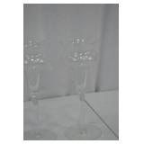 Mixed Glassware Lot - 6 Pieces with Unique Stems and Designs Mixed Glassware Lot - 6 Pieces with Unique Stems and Designs