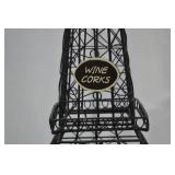 Black Eiffel Tower Wire Wine Cork Holder Decor, 24 in. Black Eiffel Tower Wire Wine Cork Holder Decor, 24 in.