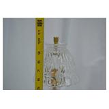 Etched Glass Table Lamp, 12 Inch Tall Etched Glass Table Lamp, 12 Inch Tall